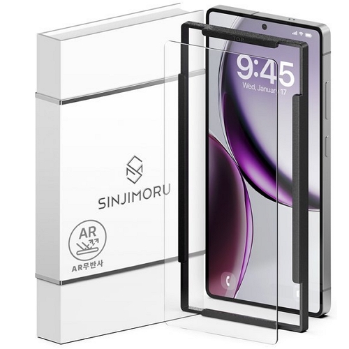 신지모루 갤럭시S22 신지글래스 무반사 AR 강화유리 보호필름 (액정 1매)_이미지