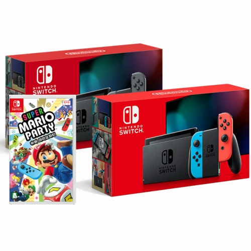 Nintendo 닌텐도 스위치 배터리개선 4인용 게임 패키지 (슈퍼 마리오 파티)