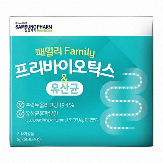 한국바이오셀 패밀리 프리바이오틱스&유산균 30포 (3개)