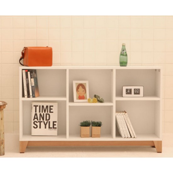 이노센트플러스 레나화이트 2단 책장_이미지