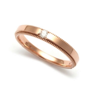 비앤비골드 14K 라운딩 로렛트 랩다이아 남성 반지 RCM38086