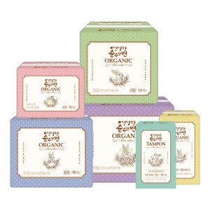 생리대 건강한 순수한면 유기농16P 4팩 외