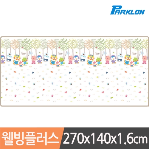 파크론 뽀로로 벅스 웰빙플러스 놀이방매트 270x140x1.6cm