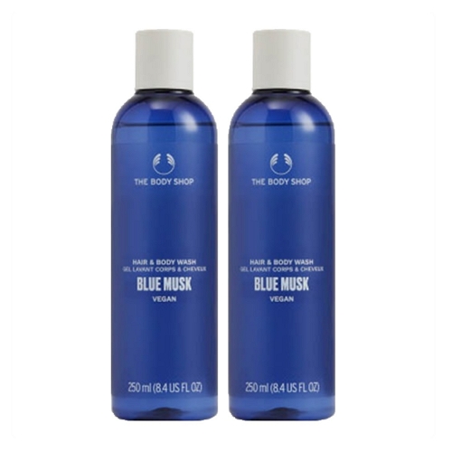 더바디샵 블루 머스크 헤어 앤 바디워시 머스크향 250ml (2개)_이미지