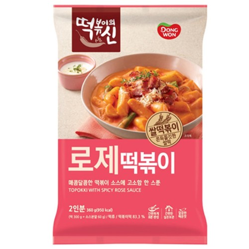 동원F&B 떡볶이의신 로제떡볶이 360g (2개)
