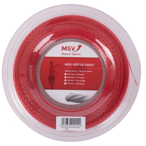 MSV 헵타 트위스트 거트 레드 1.25mm (200m)
