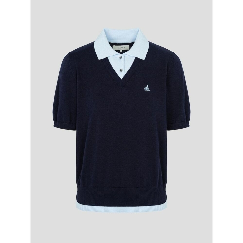 삼성물산 빈폴레이디스 레이어드 티칼라 반소매 풀오버 네이비 BF5751C04R