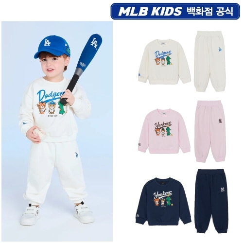 MLB키즈 메가베어 프렌즈 아트웍 맨투맨 세트 (7AS2C0161)_이미지