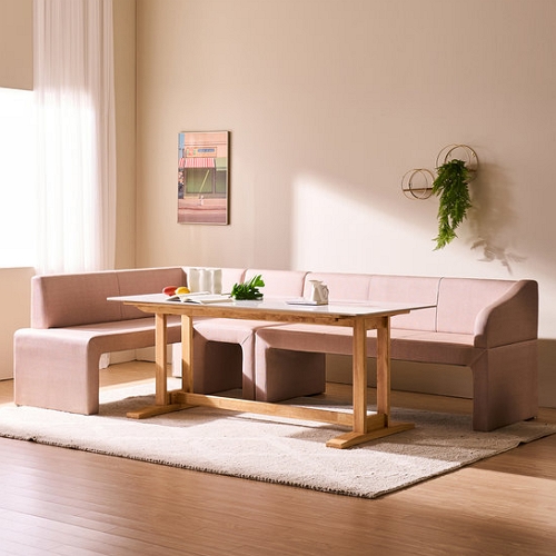 잉글랜더 글라세 리버서블 통세라믹 식탁 1600 (3인소파1개+1인소파1개+코너형소파1개)