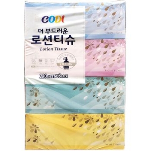 부드러운 보습로션티슈 각티슈 미용티슈 2겹 8입