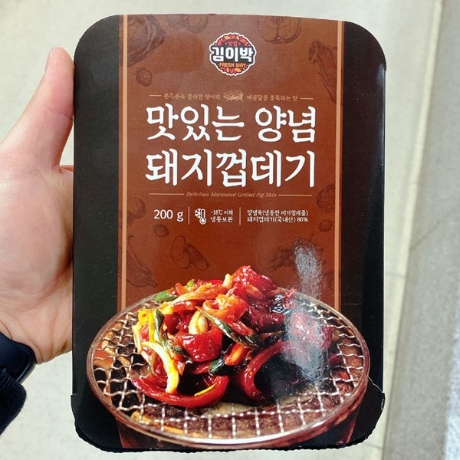 팍스페밀리 김이박 맛있는 양념 돼지껍데기 200g (1개)_이미지