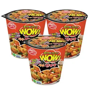 오뚜기 WOW 새우 진짬뽕 컵 80g (3개)_이미지