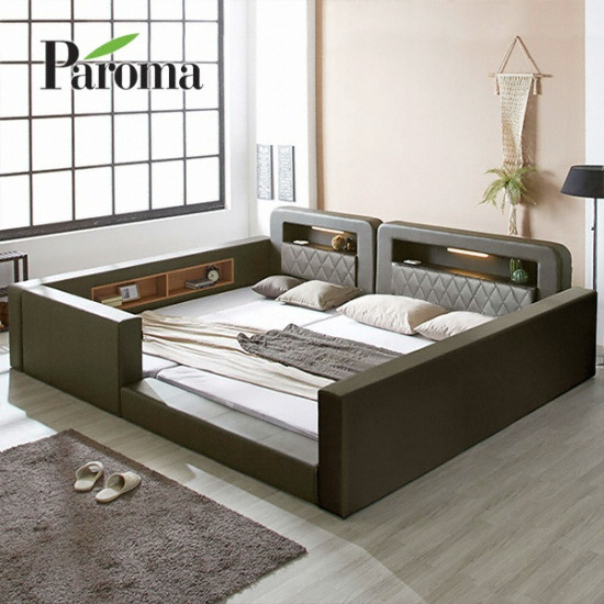 파로마 로드 범퍼 LED 패밀리침대 SS+SS (독립스프링)_이미지