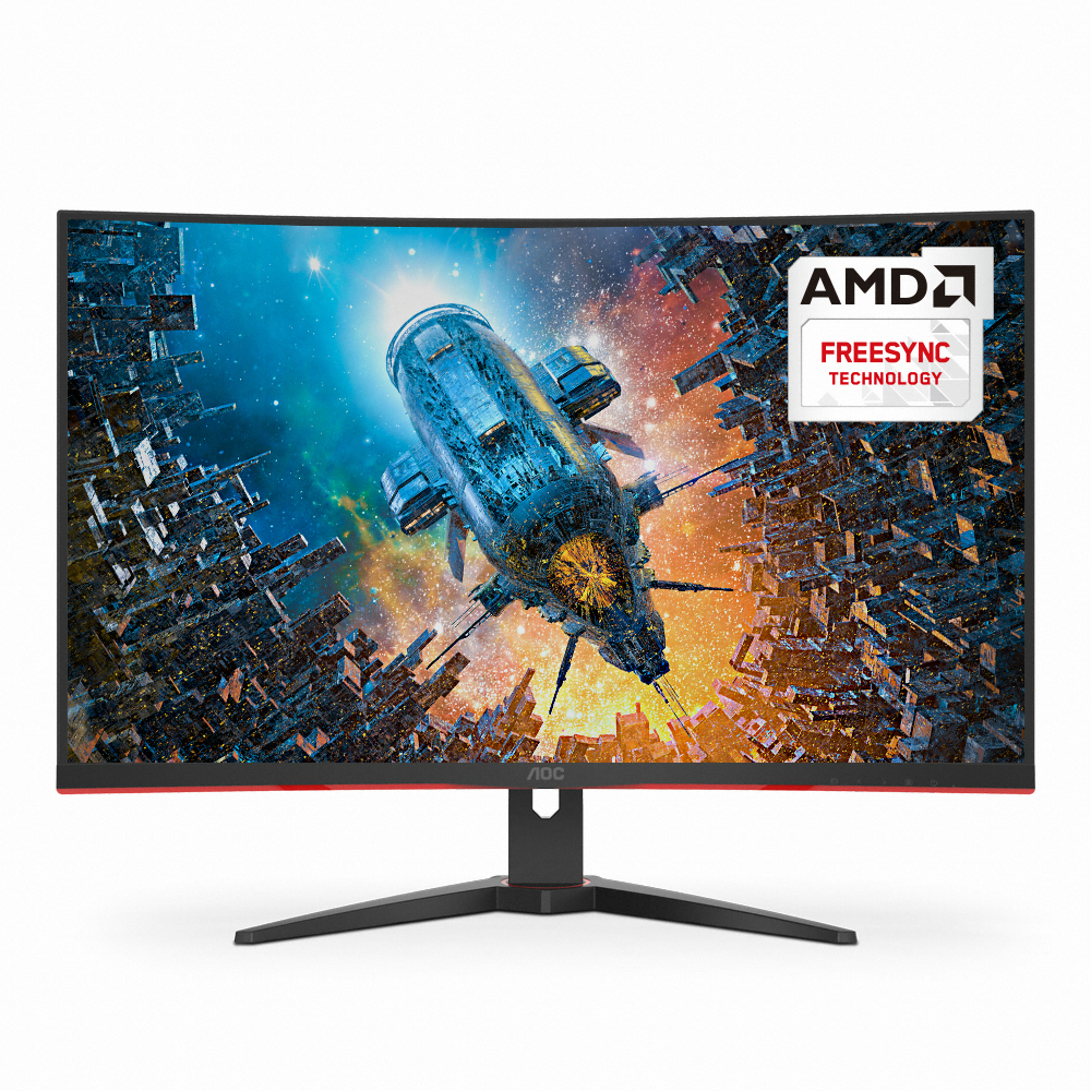 알파스캔 AOC CQ32G2 QHD 게이밍 144 프리싱크 무결점_이미지