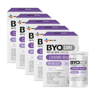 CJ웰케어 바이오 코어 다이어트 유산균 14.4g 30캡슐 (5개)