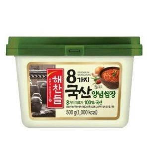 CJ제일제당 해찬들 8가지 국산 양념쌈장 500g (4개)