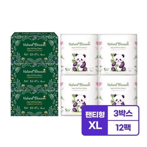 해피블라썸 네추럴블라썸 슈퍼 소프트 팬티형 5단계-공용 (264매)_이미지