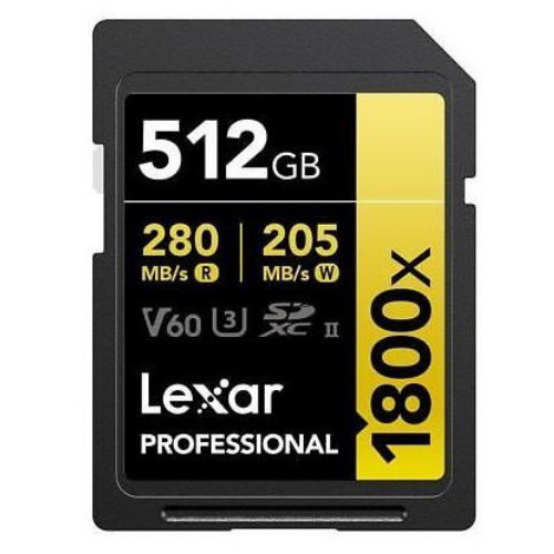 Lexar SD 골드시리즈 프로페셔널 1800X 해외구매 (512GB)_이미지