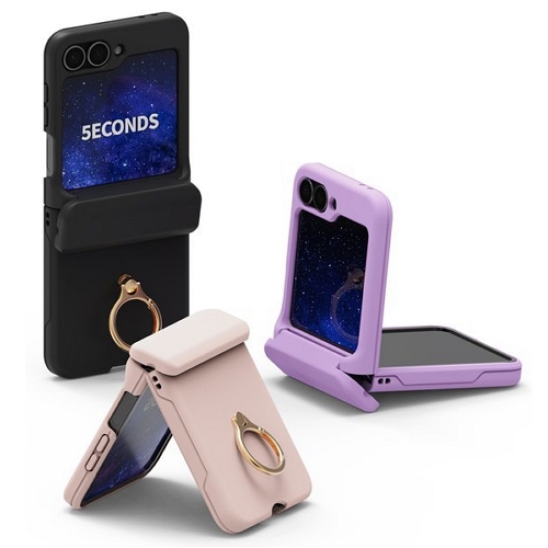 하이온(HIGHON) 5세컨즈 갤럭시Z 플립6 쉬츠 카드수납 핑거링 케이스