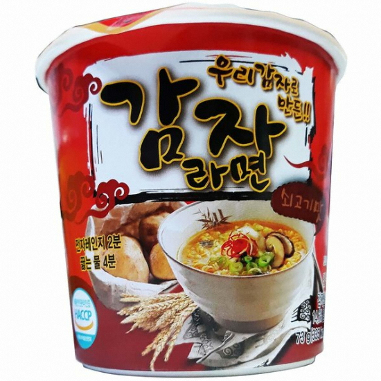 새롬식품 감자 라면 용기 73g (12개)_이미지