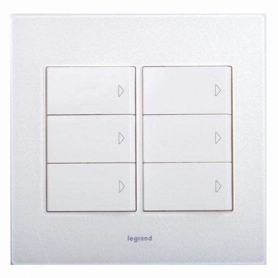 타비앙 데코 중6구 스위치 아크릴 밀키화이트