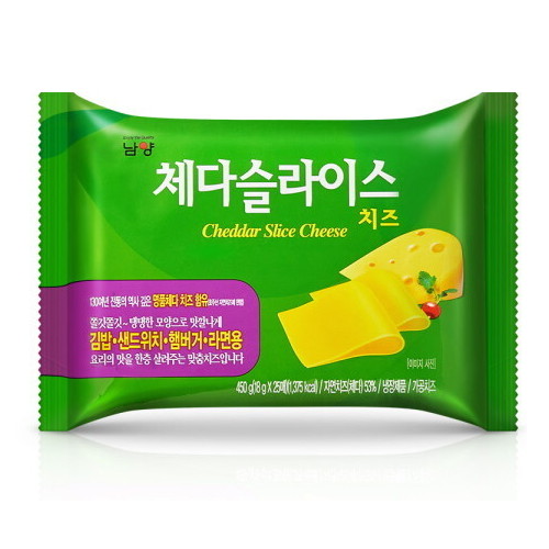 체다 슬라이스 25매입 450g