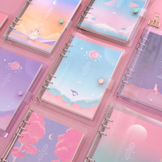 세컨드맨션 A5 6공 트윙클 문라이트 다이어리_이미지