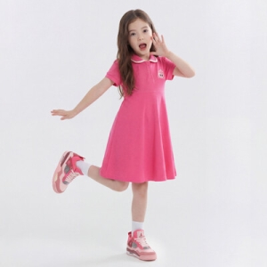 에스에이엠지엔터테인먼트 캐치티니핑 하츄핑 PK 카라 플레어 5부 반팔 원피스