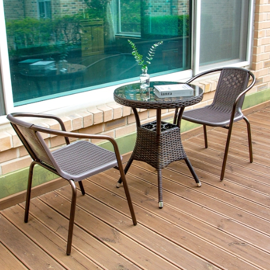 위드퍼니처  NEW 메이드 원형 야외 테이블 600 (49번의자2개)