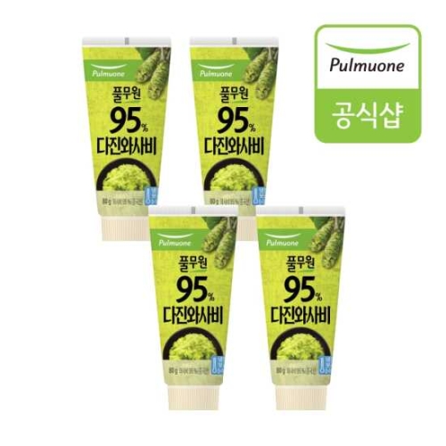 풀무원 95% 다진 와사비 80g (4개)