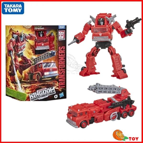 토미 트랜스포머 장난감 킹덤 WFCK19 인페르노 모델 로봇 컬렉션 액션 피규어 취미 선물
