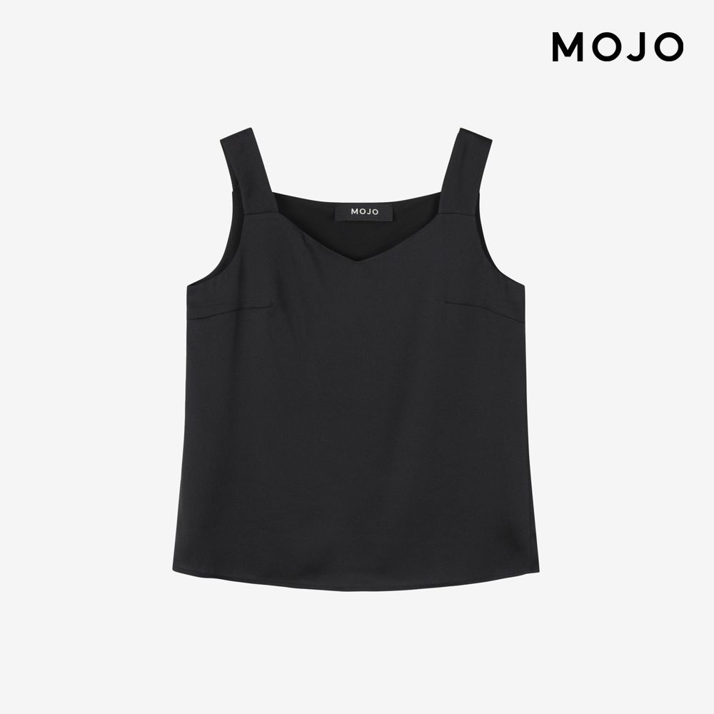 모조 민소매 블랙 블라우스 J261XSC005BK_이미지