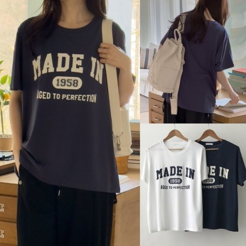  아이우먼 위쉬몰 RD 메이드인유넥박시티셔츠 U465H505 빅사이즈