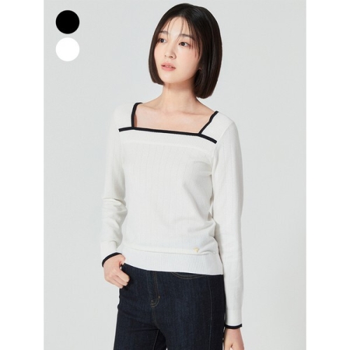 게스 스퀘어넥 풀오버 OO3SE602