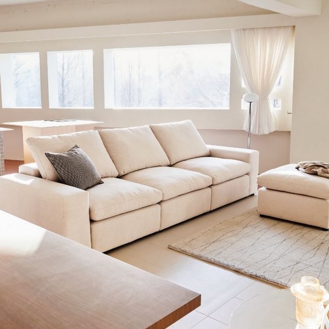 봄소와 잠이 라누보 패브릭 소파 4인용 (스툴포함)_이미지