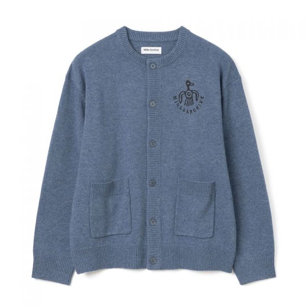 ARCHIVE 모뉴먼트 라운드 가디건 멜란지 블루 415515