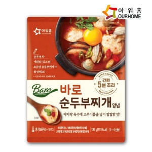  아워홈 바로 순두부찌개양념 120g [1개]