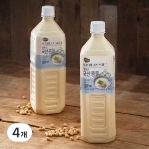 맑은물에 참좋은 국산 콩물 1L 4개_이미지