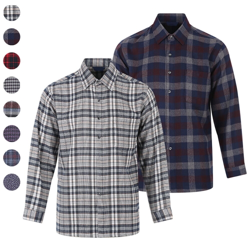 리빌모아 남자 겨울 국내제작 포근한 기모 남방 HS-L-SH-1_이미지