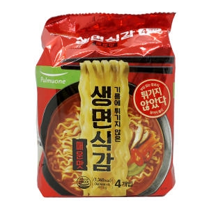 생면식감 매운맛 4입 생라면 봉지라면