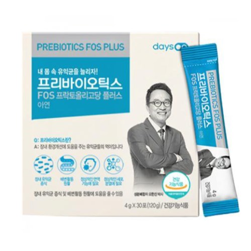 데이즈온 오한진 프리바이오틱스 FOS 프락토올리고당 플러스 30포 (1개)_이미지