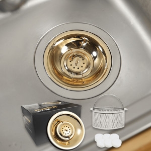 싱크싹싹 골드 실버 싱크대 덮개 악취 해충 차단 배수구 거름망 2세트