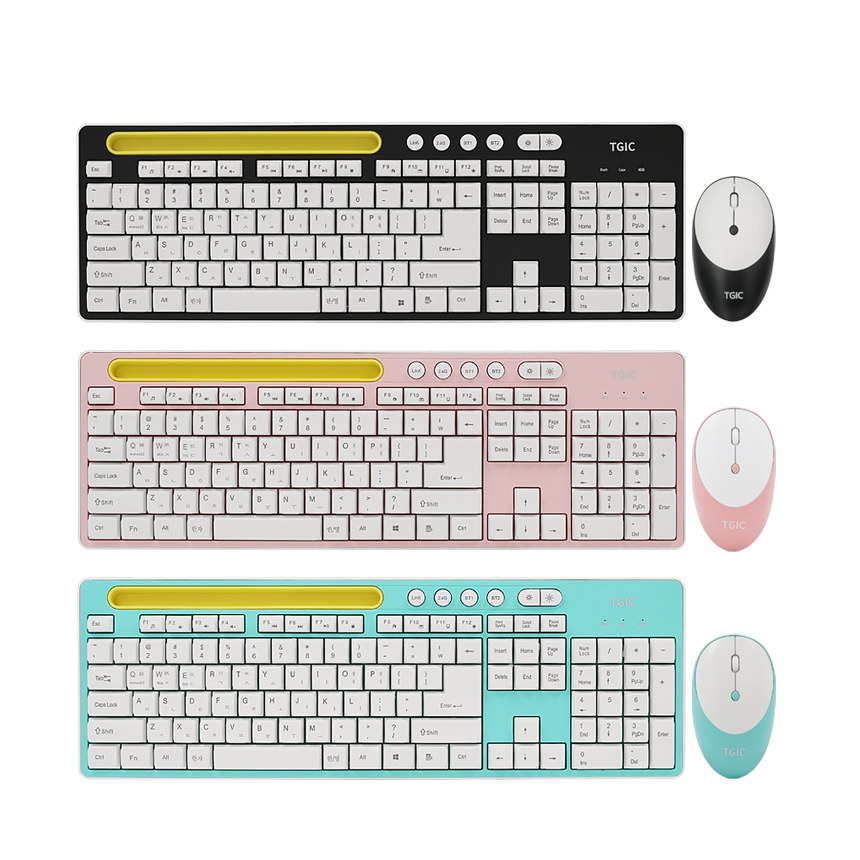 TGIC TGC-FLEX1 무선 블루투스 키보드 마우스 세트 (블랙)