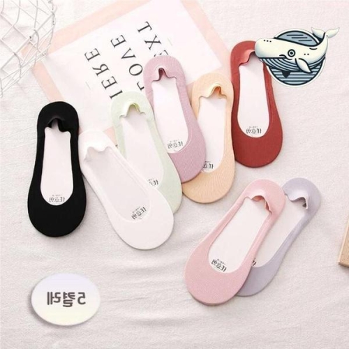 비비드 노라인 양말 5켤레 실리콘 미끄럼 방지 WFH7H9R