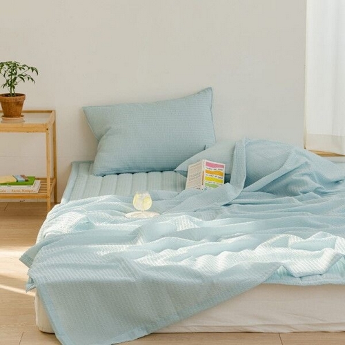  바자르 아이스팝 시어서커 여름 홑이불패드세트 [킹 K]