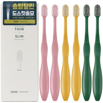 케이앤케이 도스인어드밴스 씬앤슬림 작은헤드 어금니 칫솔 (6개)