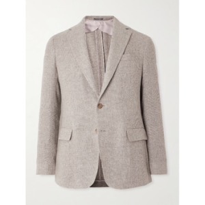 폴로 퍼플라벨 Gray Hadley Slim Fit Basketweave Cashmere Blazer TP5674002_이미지