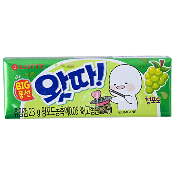 롯데웰푸드 왓따 청포도 23g (16개)_이미지