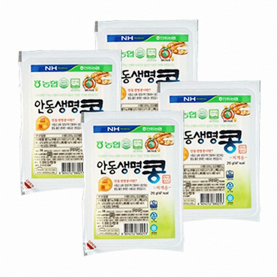 안동농협 안동생명콩 두부 찌개용 210g (4개)_이미지