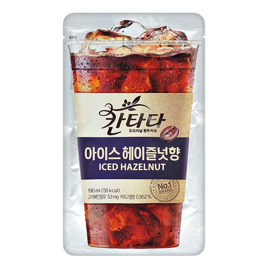 롯데칠성음료 칸타타 아이스 헤이즐넛 190ml (10개)_이미지